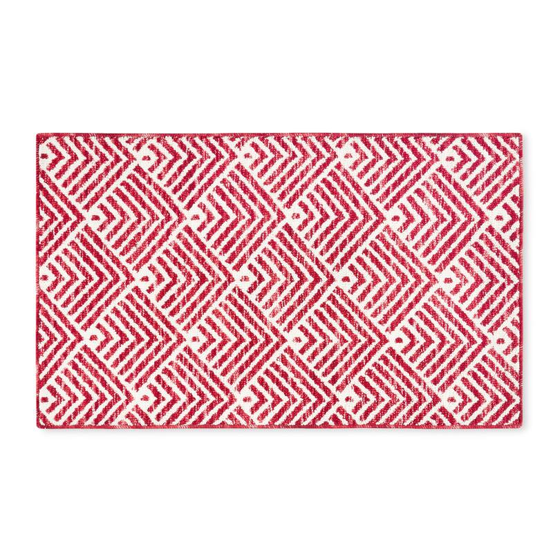 TOWN & COUNTRY EVERYDAY Walker Modern Stripe Everwash Washable Multi-Use Non-Slip Backing Decorative Rug