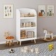 preview thumbnail 6 of 17, Kids 3/4-Tier Bookcase, Children's Book Display, Bookshelf Toy Storage Cabinet Organizer for Children's Room, Playroom, Nursery Off White