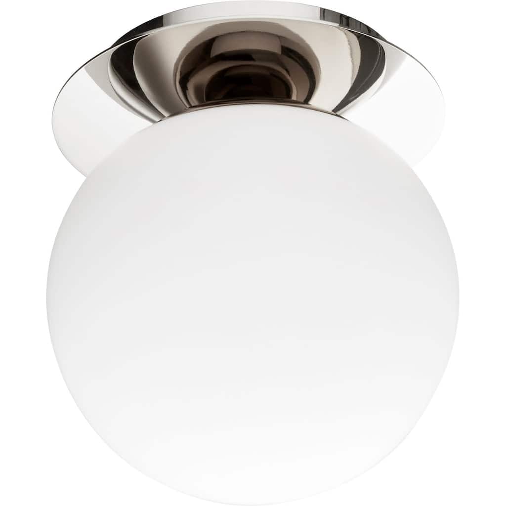 James Allan QICF28056 Krystal Single Light 6" Wide Semi-Flush Globe