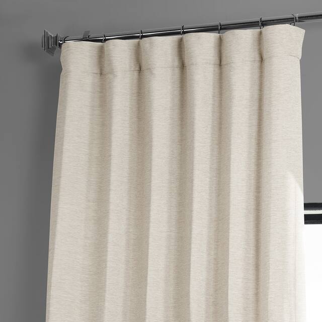 Exclusive Fabrics Oat Cream Bellino Room Darkening Curtain (1 Panel)