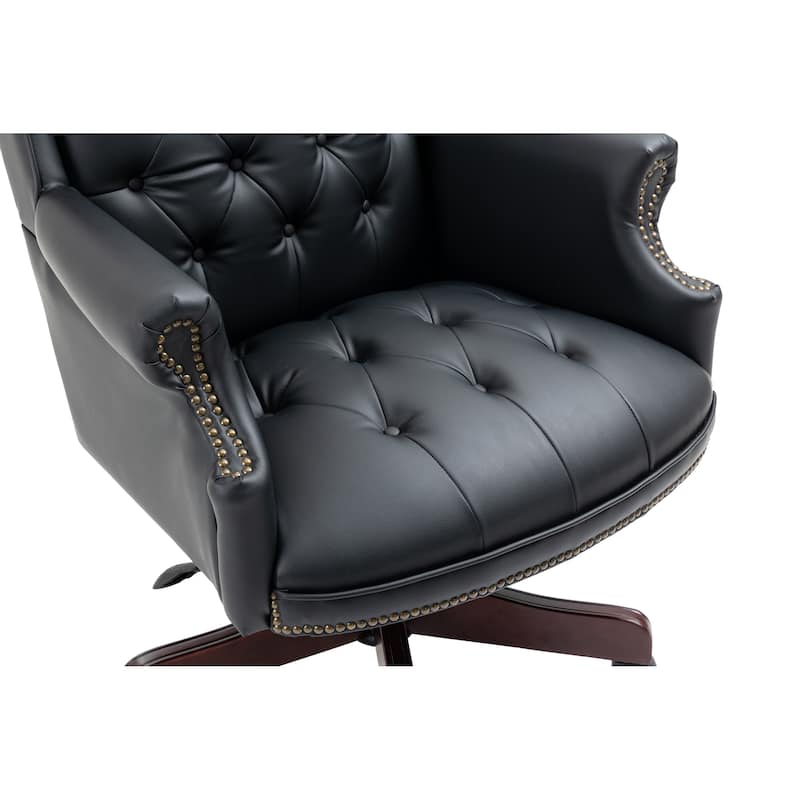 Office High Back Reclining Chair,Thick Padded Seat and Backrest,Desk Chair with Smooth Glide Caster Wheels,1 Pack