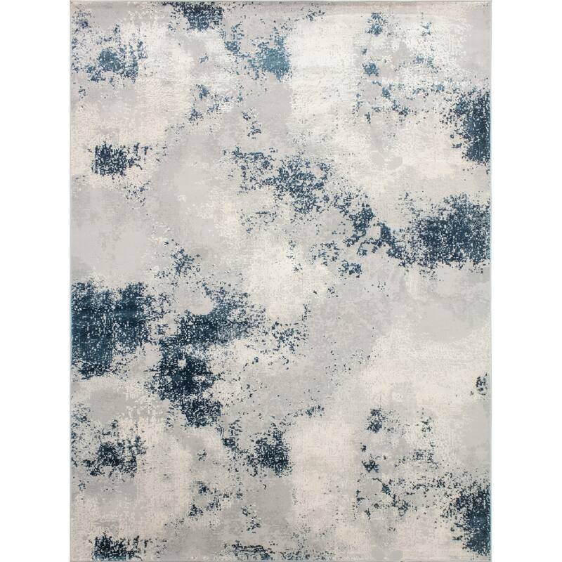Noori Rug Louis High-Low Robyn Rug - 7'8" x 10'2" - Grey/Blue