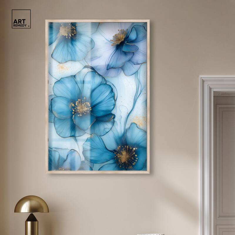 Gilded Cyanescence Shadowbox by Art Remedy