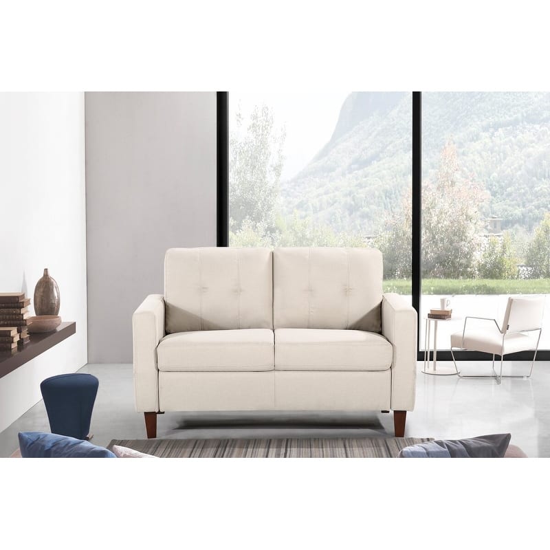 Harrad Tufted Mid-Century 2 Piece Living Room Set