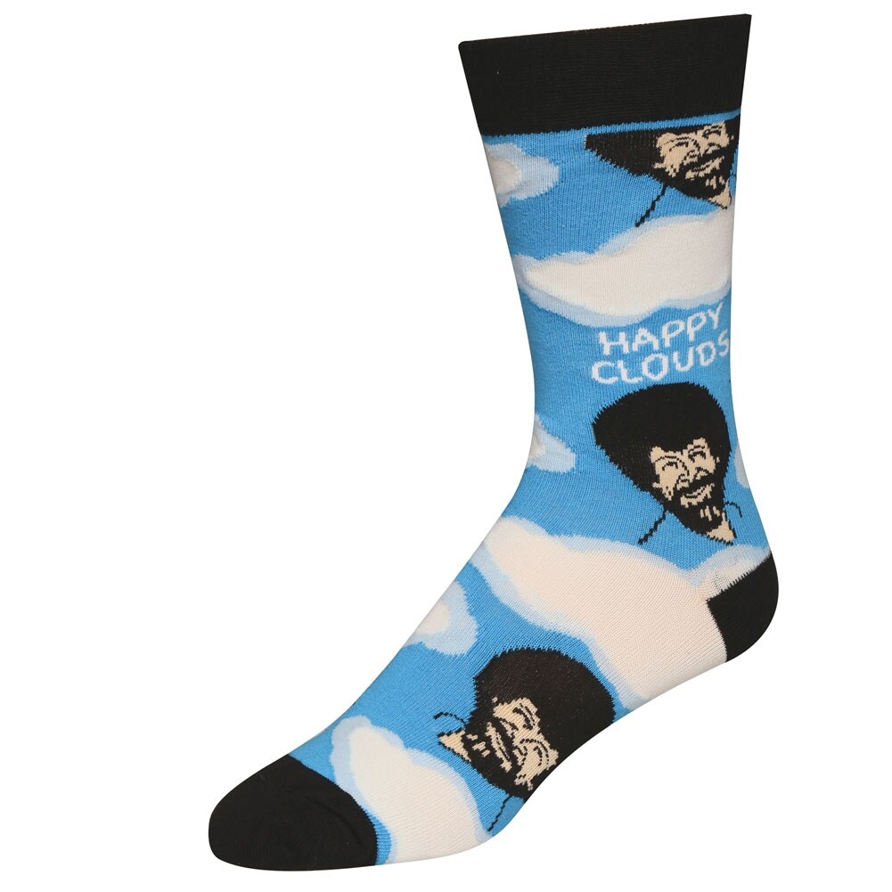 Shop Men S Bob Ross Socks Iconic Host Of The Joy Of Painting