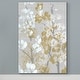 preview thumbnail 3 of 8, Mustard on Grey Blooms I-Premium Gallery Wrapped Canvas