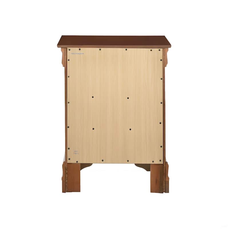 Elegant Wood Nightstand - Cherry
