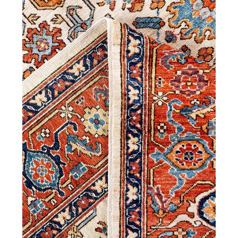 Serapi One-of-a-Kind Hand-Knotted Area Rug - Ivory - 8' 0" x 10' 1"