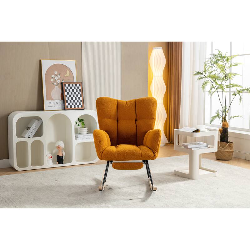 Teddy Rocking Chair with Adjustable Footrest