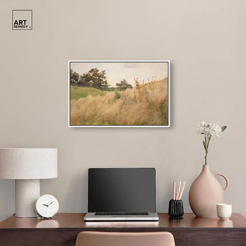 Cogon Grass Breeze I Canvas by Art Remedy