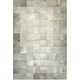 preview thumbnail 11 of 17, Handmade Couristan Chalet Tile Cowhide Leather Area Rug