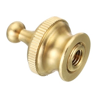 4-Pack Lamp Finial Knobs – Dark Brown Screw-On Decorative Tops For Table Lamps & Floor Lamps
