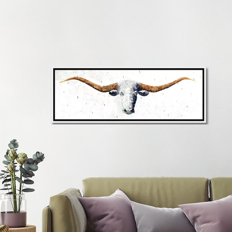 iCanvas "Longhorn" by Marvin Pelkey Framed Canvas Print