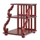 Lorraine Wood Scroll End Table by iNSPIRE Q Classic - Red