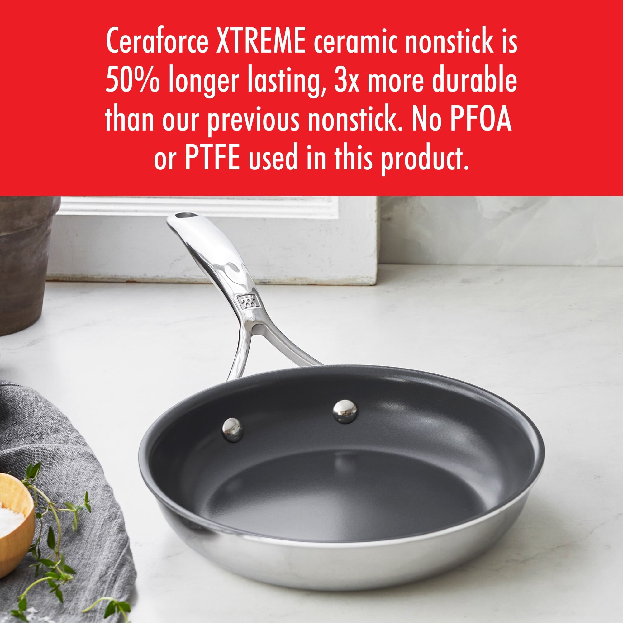 Ninja Extended Life Premium Ceramic 8-Inch Fry Pan | CW90020