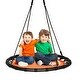 preview thumbnail 2 of 9, 40" Flying Saucer Round Swing Kids Play Set - Orange - 40"-63""