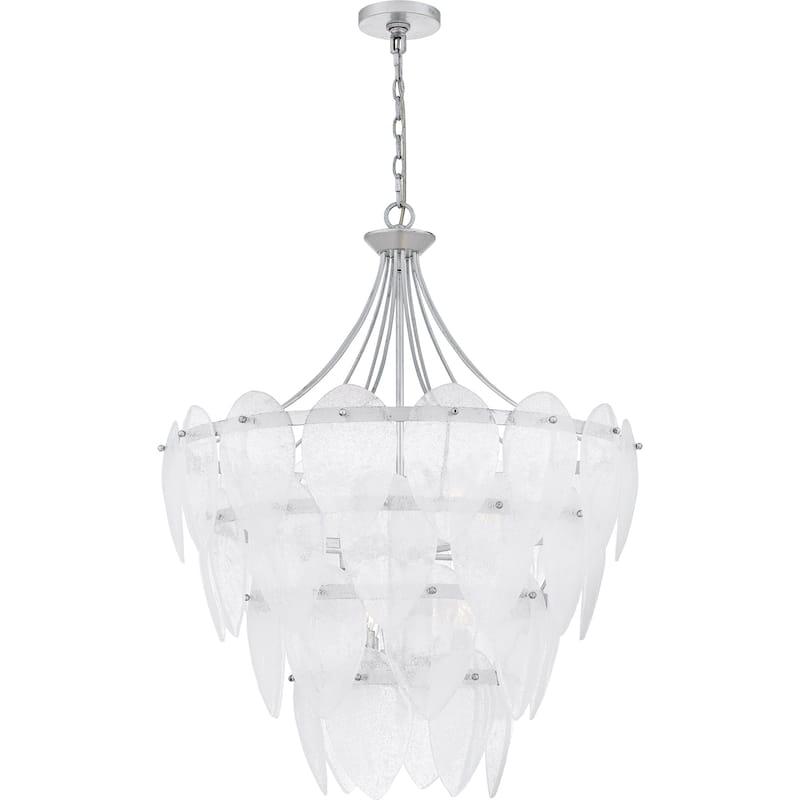 Lilestone 7-Light Silver Leaf Pendant