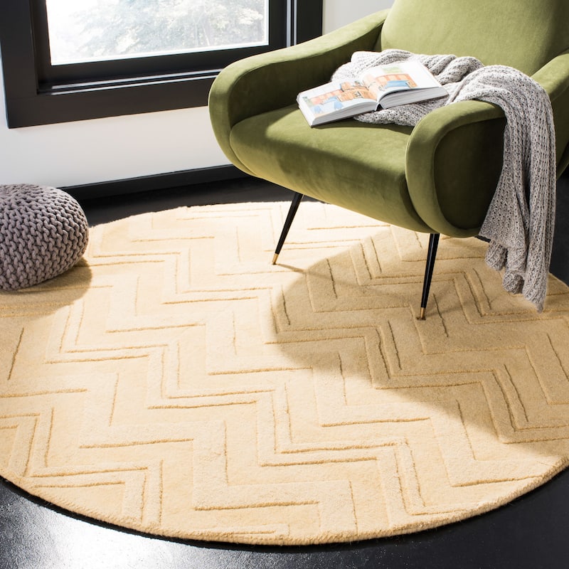 SAFAVIEH Handmade Impressions Frouwe Modern Wool Rug