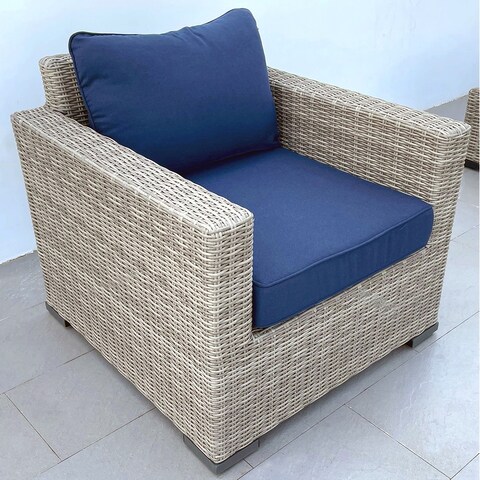 Outdoor 25 in. Club Chair with Weather Resistant Cushion