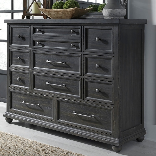 Harvest Home Chalkboard Finish Vintage 11-drawer Dresser