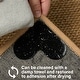 preview thumbnail 11 of 12, Non Slip Rug Tape / Adhesive Heart-shape - Black - 3.74" x 2.95"