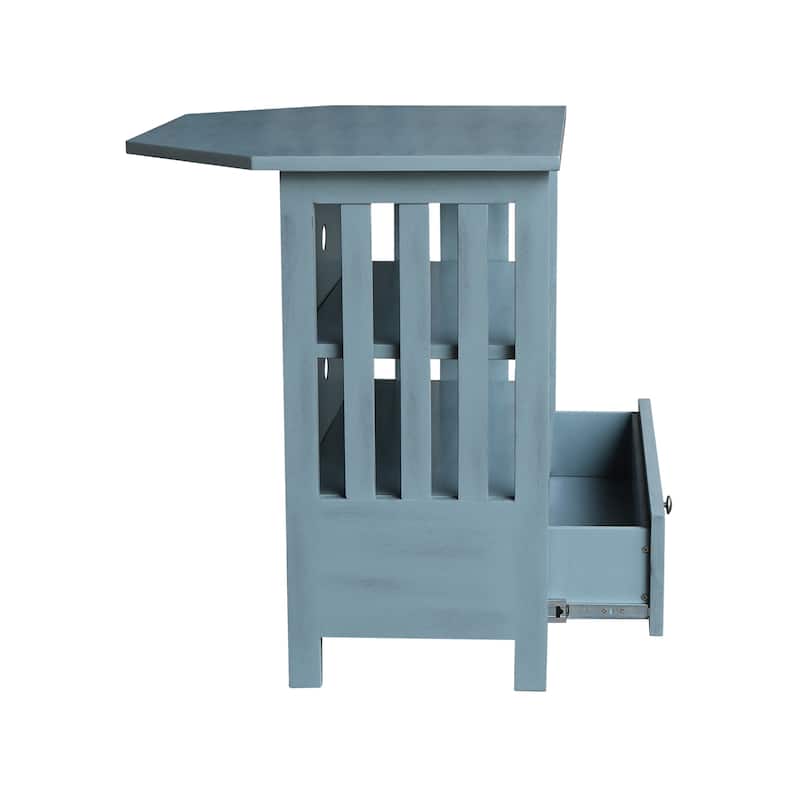 Solid Hardwood Mission Corner TV Stand