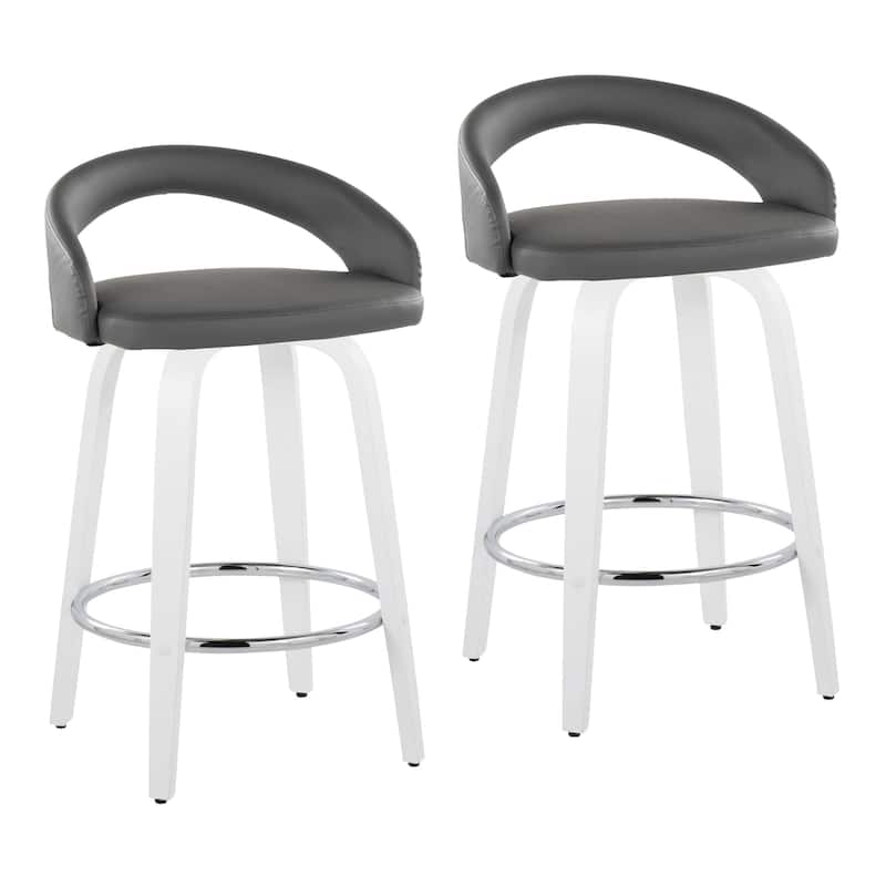 Grotto Upholstered 26" Fixed-Height Counter Stool - Set of 2
