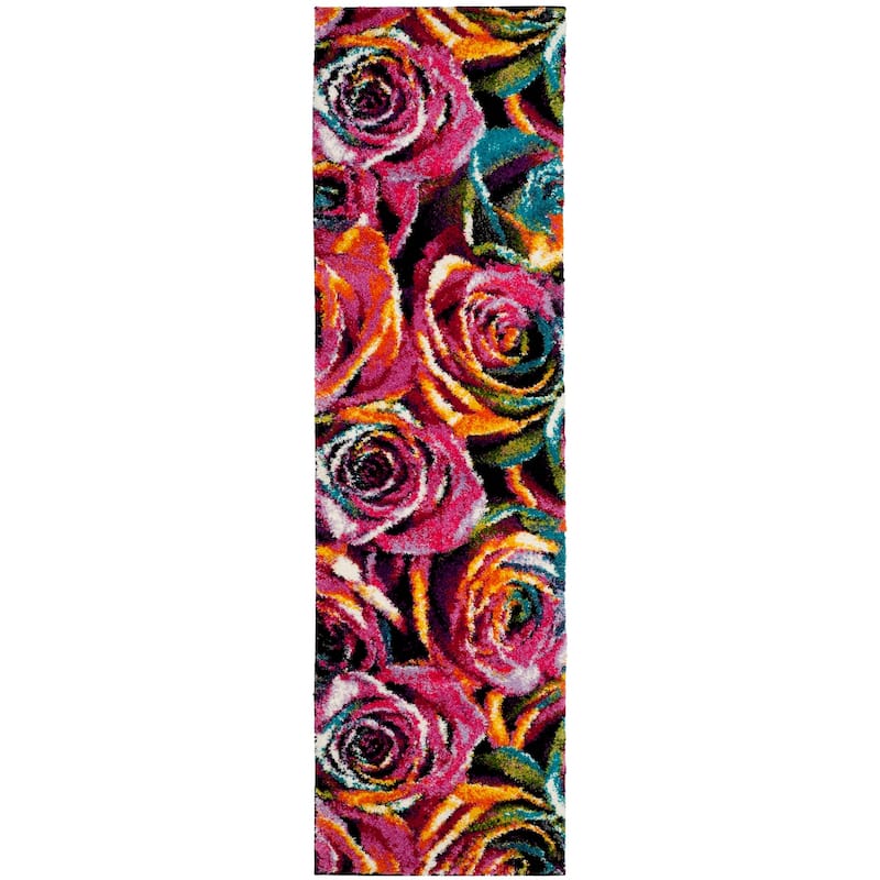 SAFAVIEH Fiesta Shag Bjort Rose Rug