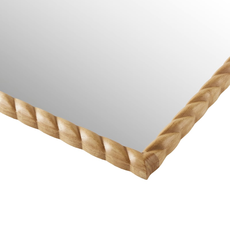 Madison Park Montra Arched Braided Wood Wall Mirror - N/A