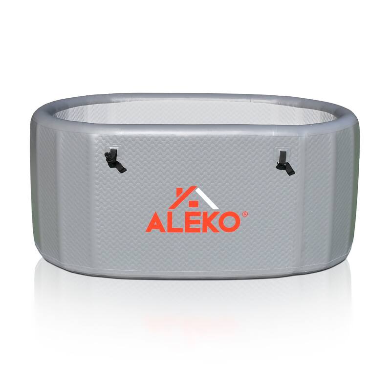 ALEKO Inflatable Cold Ice Plunge Portable Bath Tub with Cover