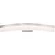 preview thumbnail 9 of 9, 26.6 in. 4-Light Curved Brushed Nickel Modern/Contemporary LED Vanity Light Bar - 26.6"W