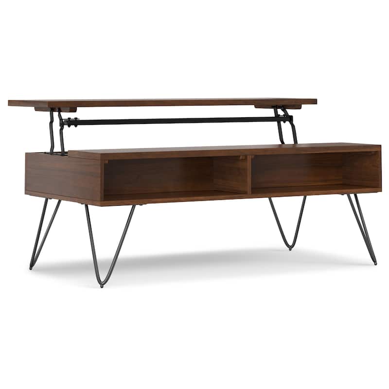 Moreno Rectangle Industrial Lift Top Coffee Table
