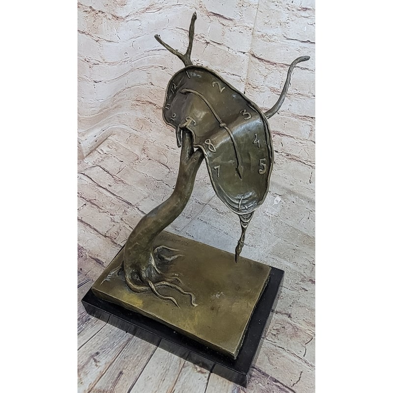 Persistence Of Memory By Salvador Dali Bronze Modern Art Sculpture Statue Figure