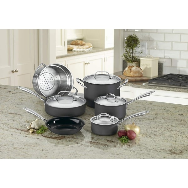 Cuisinart 10 in. Non Stick Stainless Steel 2 Piece Skillet Set