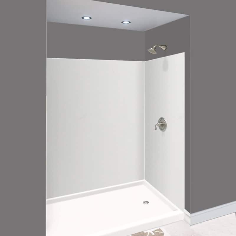 Transolid Expressions 48-in X 60-in X 72-in Glue to Wall Shower/Walls - 60" x 48" x 72" - Grey