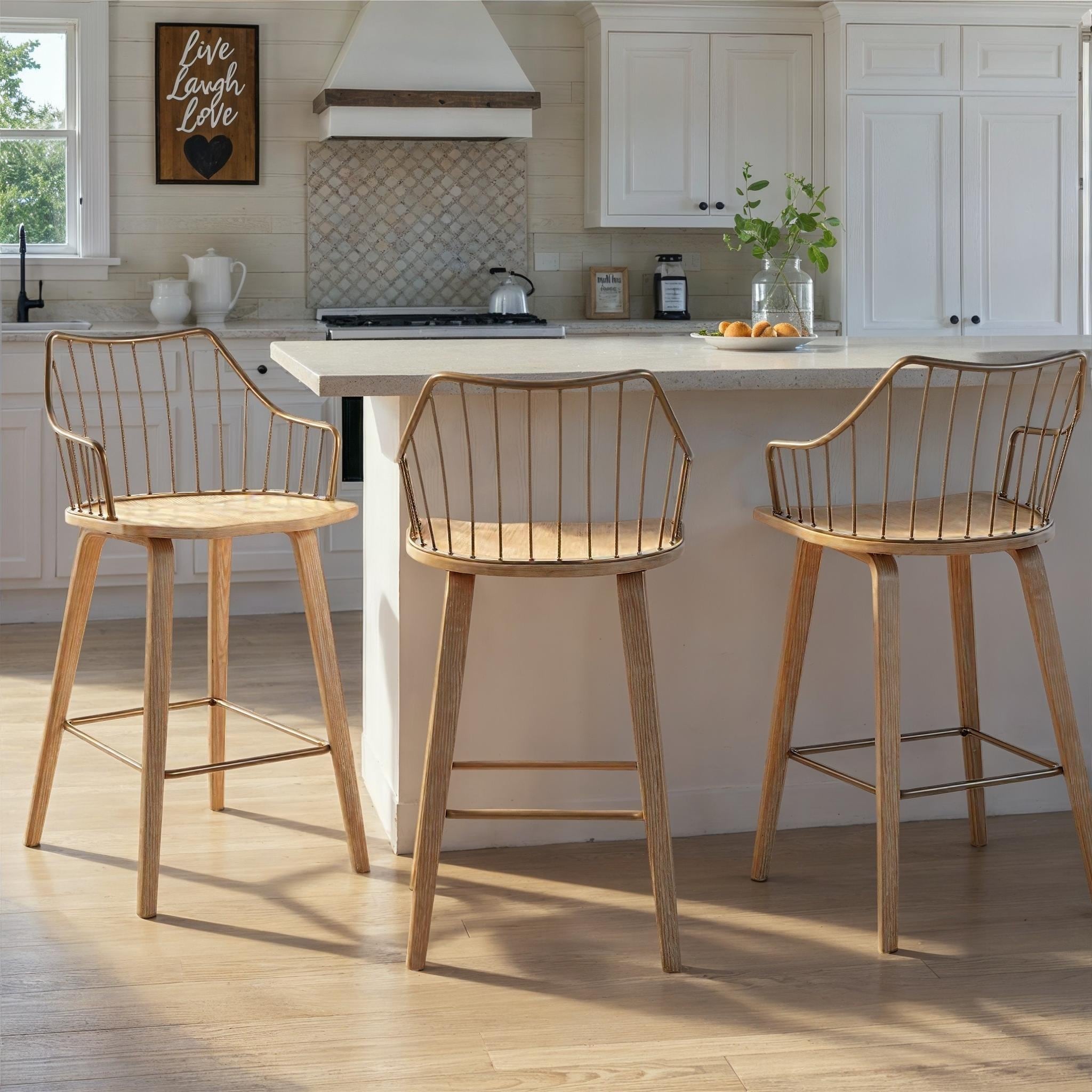 The Gray Barn Winston 26" Fixed-Height Counter Stool