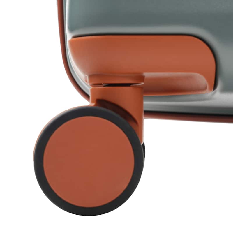 Luggage Sets 5 Piece with Front Opening, Hardside Expandable Carry on Suitcase with Spinner Wheels TSA Lock USB Port Cup Holder