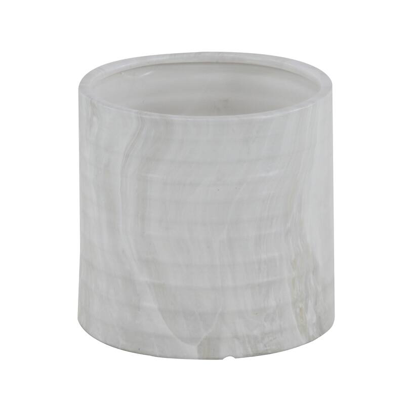 Porcelain Coastal Planter (Set of 3) - S/3 9", 7", 6"H