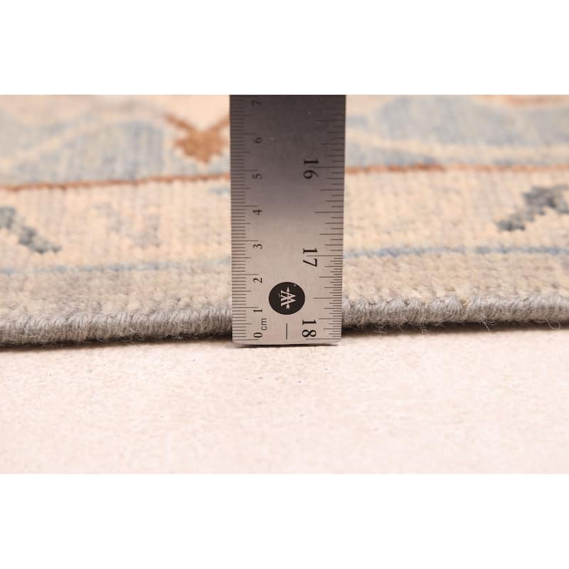 ECARPETGALLERY Hand-knotted Modern Oushak Grey Wool Rug - 7'11 x 9'11