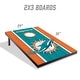 preview thumbnail 2 of 5, Miami Dolphins NFL Compact 2x3 Tailgate Cornhole Board Set