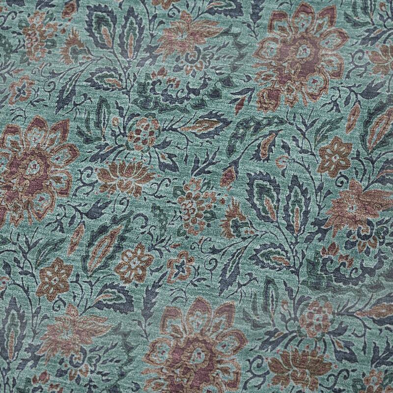 Premium Machine Washable Floral Sherpa Throw Blanket