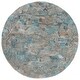preview thumbnail 91 of 105, SAFAVIEH Handmade Anatolia Ramzia Traditional Rug 6' Round - Light Blue/Brown