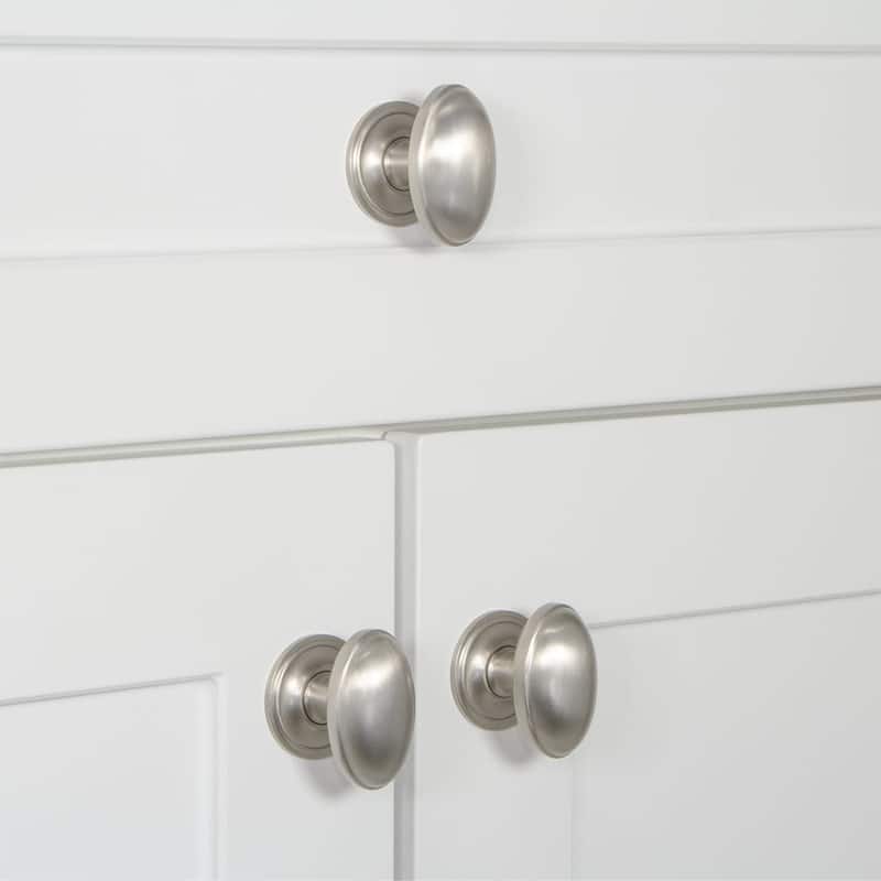 Grandeur EDEN-BRASS-KNOB-GEO Eden Prairie 1-3/4” Solid Metal Vintage