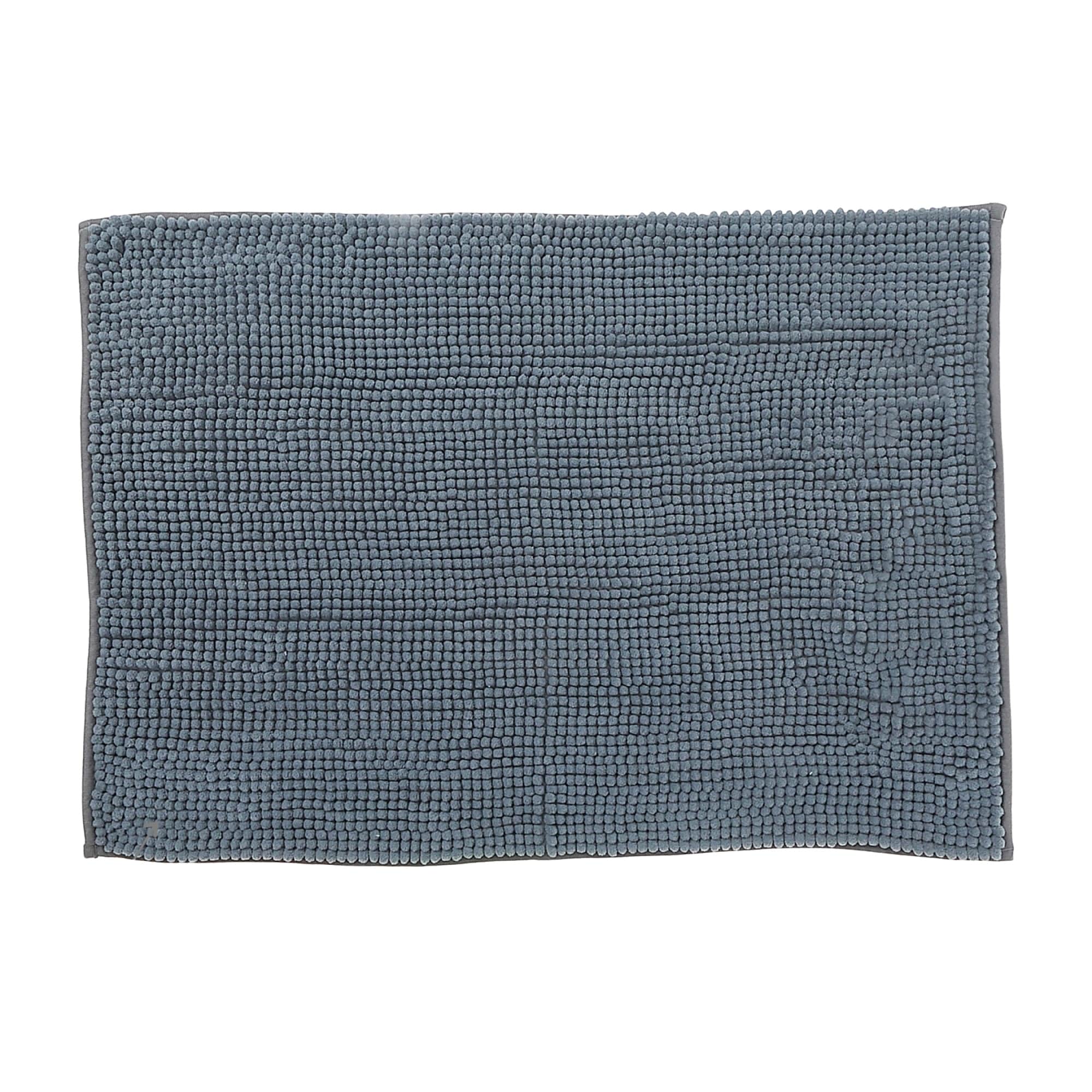 Solid Color Cheniile Bath Mat 20X28 Gray