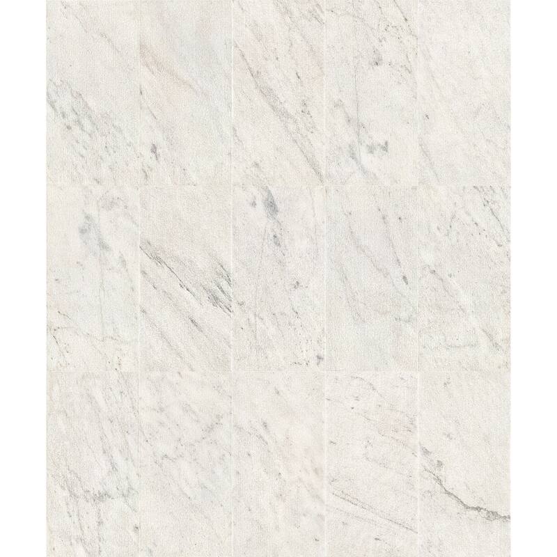 Roomfitters Natural Marble Wall Tile, FS Textured 3D Fluted Stone, Genuine Marble, 4-Piece Box, White