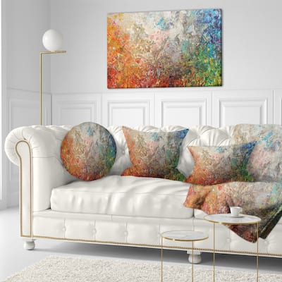 Designart - Board Stained Abstract Art - Abstract Canvas Art Print