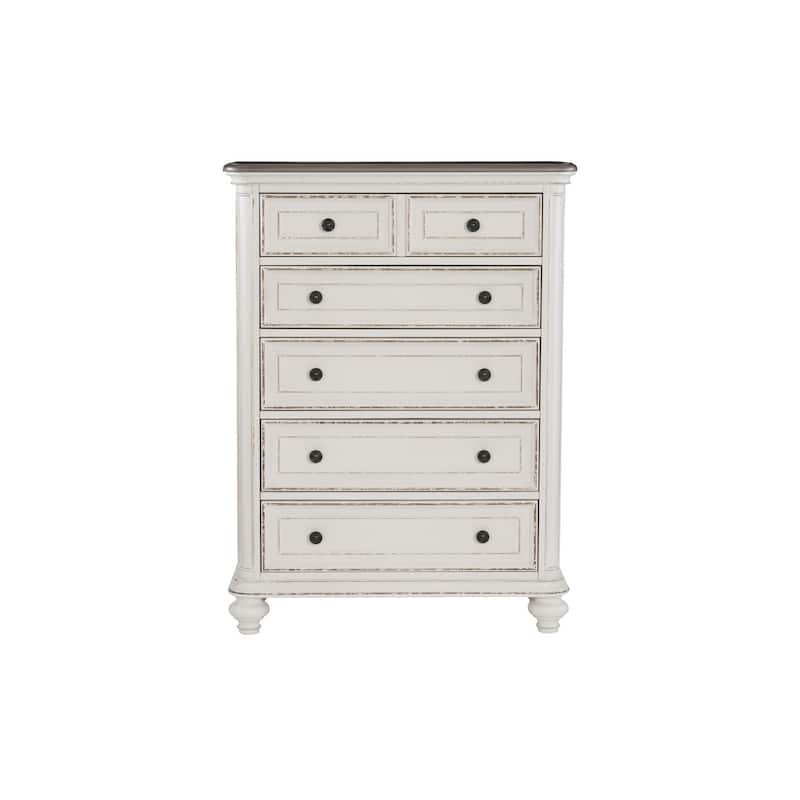 Milena 4 Piece White Gray Traditional Fabric Upholstered Tufted Panel Bedroom Set