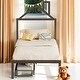 preview thumbnail 1 of 42, Twin Size House Shaped Metal Platform Bed with Drawers