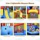 preview thumbnail 8 of 6, Inflatable Bounce House with Basketball Rim and 780W Blower - Multi - 130" x 118" x 82.5"