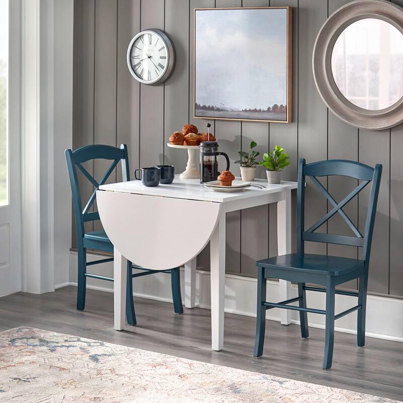 Simple Living Country Cottage Drop Leaf 3-piece Dining Set